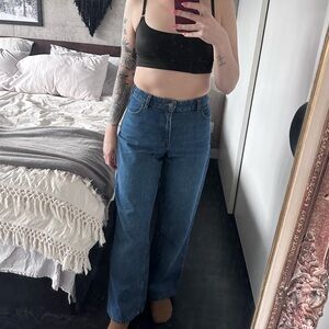 Sezane High Waist Wide Leg Jeans